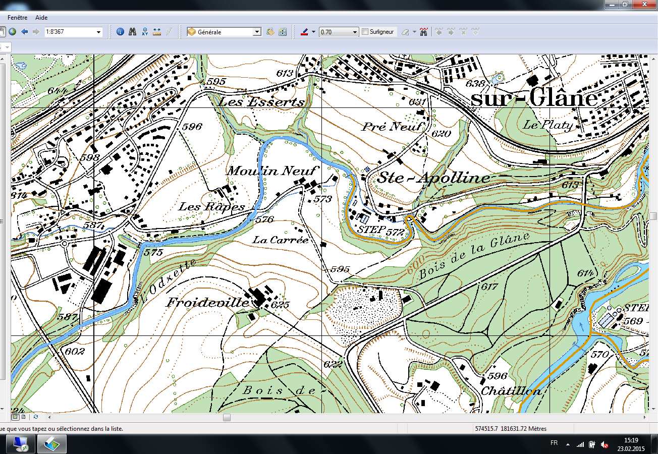 Figure 15 : La pêche dans la Glâne sur le tracé du sentier.
