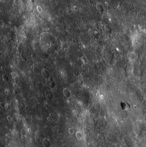 Photo NASA messenger - Crash OVNI on Mercury