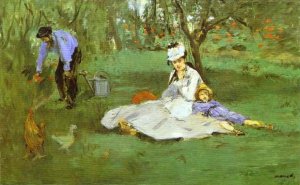 Photo Edouard Manet - The Monet Family in the Garden