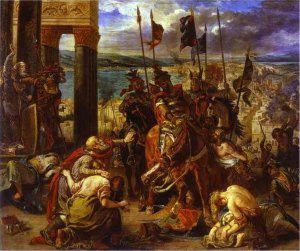 Photo Eugene Delacroix. The Entry of the Crusaders into Constantinople