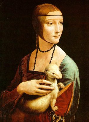 Photo Leonardo da Vinci-Lady with an Ermine1483-1490